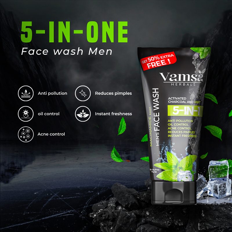 Niacinamide Based Men's Facewash - Image 2