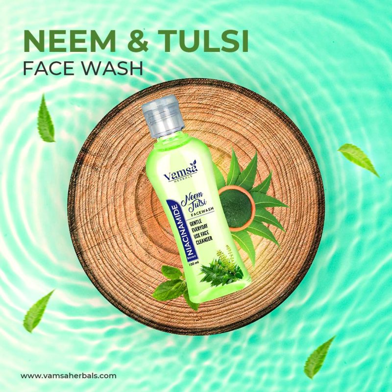 Niacinamide Based Neem Tulsi Facewash 100ML - Image 3