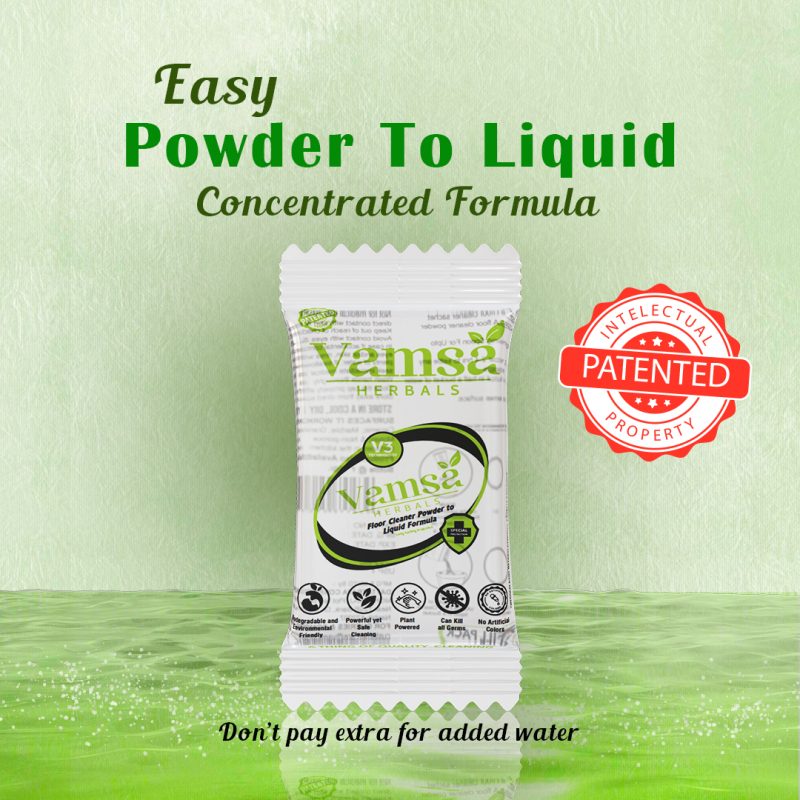 Powder To Liquid TRANSPARENT Floor Cleaner Pack of 6 Sachet x 20 gm - Image 4